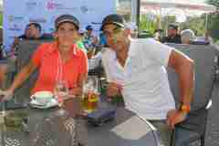 Daniela und Trainer Robin Dutt, 24. Stadler Golf Trophy 2020, Golf, 14.09.2020