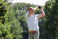 Ex-Fussballprofi Manfred Bender beim Golfen, 25. Stadler Golf Trophy 2021, Golf, 02.08.2021